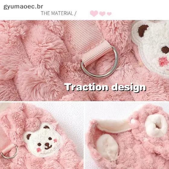 [GYU] Colete De Inverno Para Cães De Estimação Jaet Velo Quente Roupas Moda Casaco Cachorros Macio Gatos Animais Chihuah