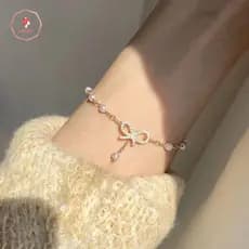 AACAR Moda Temperamento Cristal Arco Pendente Charme Pulseira Para Mulheres Na Jóias Festa Nova