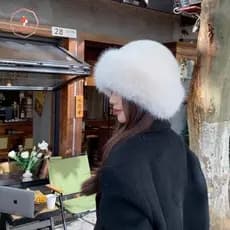 AACAR Chapéu De Inverno Para Mulheres Pele Sintética Fofo Buet Luxo Pelúcia Mongol Macio Panamá Boné Esqui Equitação Bon