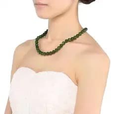 AACAR 3 Pçs Vintage Simples Imitação Jade Nelace Pulseira Brincos Conjunto De Jóias Para Mulheres Temperamento Banquete