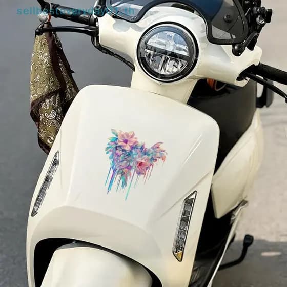 & Sellbest Car Decorativo Stiers Com Dopamina Colorido Fluido Pintura Vinil Reflexivo Decalque Do Carro Para Pára-Choque