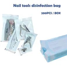 & Sellbest 200 Unidades Conjunto De Saco De Desinfecção Descartável Ferramentas Para Unhas Esterilizador Sacos PP Equipa