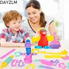 DAYZLM Acessórios De Argila De Modelagem , Molde De Plasticina 3D Criativo Seguro DIY , Kit De Ferramentas De Massa Educ