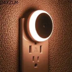 Luz De Indução Inteligente DAYZLM , Pequena Noturna Com Sensor , LED De Controle De Circular