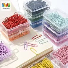 DARBY 50 Peças De Clipes De Papel De Metal , Clipe De Marcador De Ligação Criativa , Grampos De Pasta Coloridos De Liga