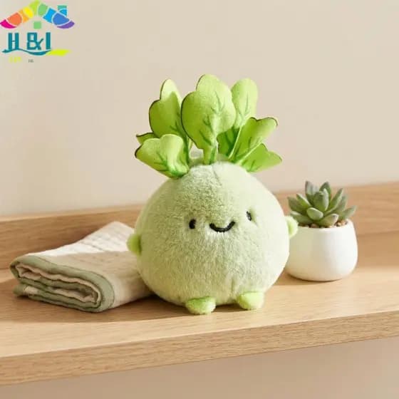 Chaveiro De Pelúcia De Vegetais , Pingente De Simulação De Repolho , Bolsa De Desenho Animado , Acessórios De Brinquedo