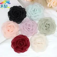 Broches De Flores De Camélia Branca De 6 Cm , Moda Coreana , Corsage , Alfinetes De Lapela , Vestido , Camisa , Acessóri