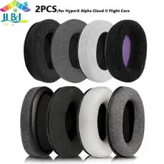 Protetores De Ouvido De Couro De Pano Adequados Para A Pele De Substituição Fones HyperX Alpha Cloud 1/2 { th }