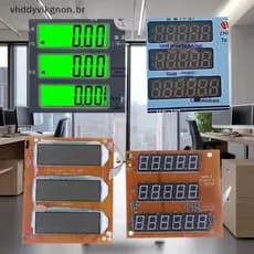 vhddyvikgnon Acessórios De Balança Eletrônica Tela De Exibição Placa De Circuito LED LCD De Plataforma Digital BR