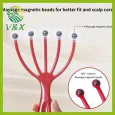 [Snowth] Conta Magnética De Cinco Garras Portátil Massageador De Couro Cabeludo Neb Relax SPA Cuidados Com Os Cabelos Pa