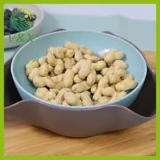 [Snowth] Sna Bowls Tigela De Pipoca De Camada Dupla Com Armazenamento Pistache Prato Redondo Snas Para Nozes , Frutas ,