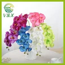 [Snowth] Orquídea Borboleta Artificial De 8 Cabeças Falsa 3D Phalaenopsis Simulação Flor Plantas De Toque Real Casamento