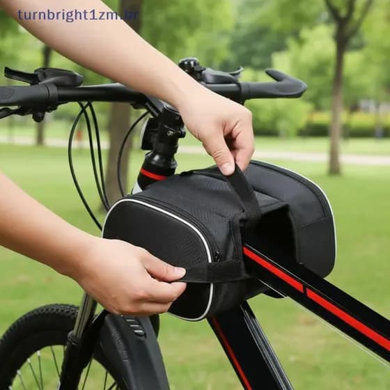 Bolsa Frontal Para Guidão De Bicicleta Com Grande Capacidade De 3L À Prova D'água Suporte Telefone Viagens Longas De Cic