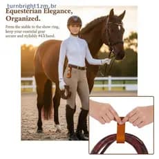 Suporte Para Chicotes De Cavalo zm Com Cinto Ajustável , Seguros , Evita Perda Treinamento De Equitação Equestre BR