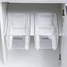 [Firefly] 2 Pçs/Set Slides Brancos Gaveta Trilhos Deslizantes Bin Tras Para Cozinha Quarto Armário Pullout Tra Cesta Pul