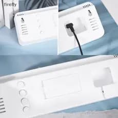 [Firefly] Grande Parede Digital Clo Temperatura E Umidade Semana Display Brilho Ajustável Eletrônico LED Alarme De Mesa