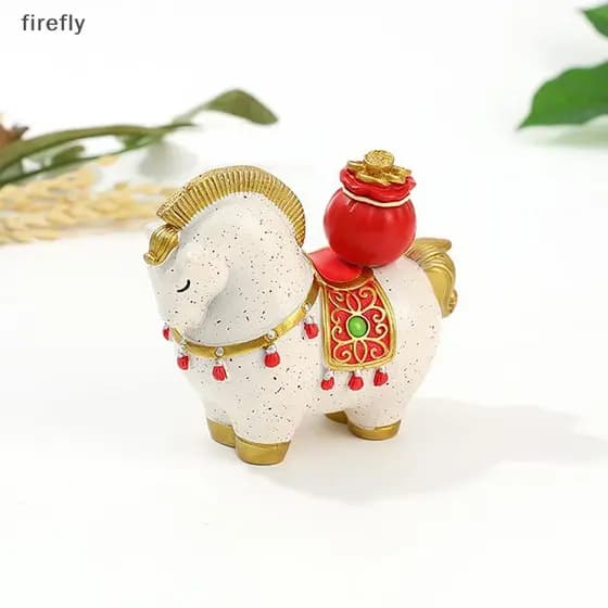 [Firefly] Lingote De Saco Ba Luy De Transferência Criativa Do Cavalo Zodíaco Pode Ser Girado Decoração De Casa Mesa De E