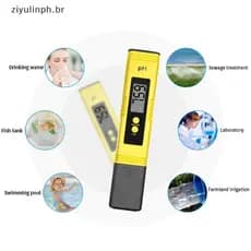 ziyulinph Medidor De PH Digital De Alta Precisão LCD Aquário Água Ácido Tester Analisador De Piscina BR