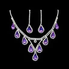 ziyulinph Romântico 2 Peças/Set Conjunto De Jóias De Casamento Cristal Brilhante Noiva Senhoras Nelace Brincos BR