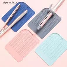 ziyulinph Multifuncional Silicone Resistente Ao Calor Almofada Tapete De Isolamento Para Alisador De Cabelo Curling Sti