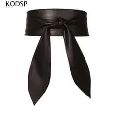 KODSP Cintura Feminina , Cinto De Couro PU Com Fita Estilo Coreano , Cintos Jeans Largo