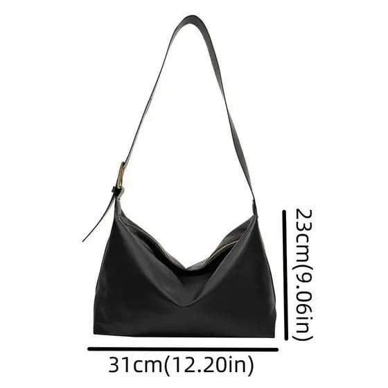 Uma bolsa clássica de pele de PU casual pode ser usada para corpo cruzado ou ombro único