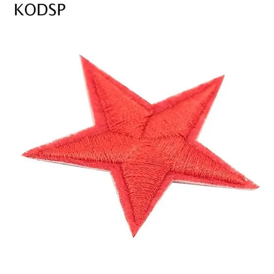 KODSP Patches Roupas 10 Pçs/Lote Bordado Crachá Estrela Bolsa Costurar Ferro Em