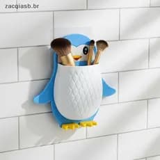 Organizador De Ferramentas De Maquiagem De Desenho Animado , Pinguim , Para Dormitório , Banheiro , Crianças , Suporte D