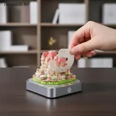 Calendário De Mesa Contemporâneo ZA 2027 Com Luz LED E Rasgo 3D Para Espaços Criativos