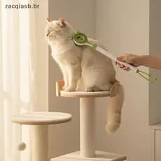Varinha Retrátil Para Provocação De Gatos , 2 Em 1 , Massagem Dupla Face , Brinquedo Com Alça Antiderrapante Sessões De