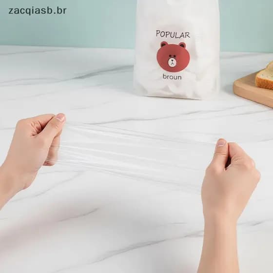 Tampas Plásticas Elásticas Para Alimentos 100 Pa Selar E Manter Fresco , Ideais Armazenamento De Cozinha