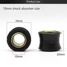 1 Pçs Motocicleta Traseira Sho Absorvente De Borracha Amortecedor 10mm 12mm Pára-Choques Blo Manga Almofada Anéis