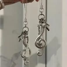 [Estrela] Trendy Y2K Notas Musicais Bapa Pingente Guitarra Criativa Elemento Musical Chaveiros Mulheres Bolsa Enfeites J