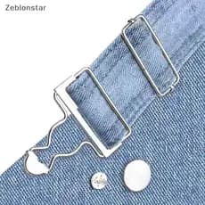 [Estrela] Dungaree Fixadores Clip Brace Bules Com Botões Jeans Conjunto Para Jaets Home DIY Vestuário Suprimentos De Cos