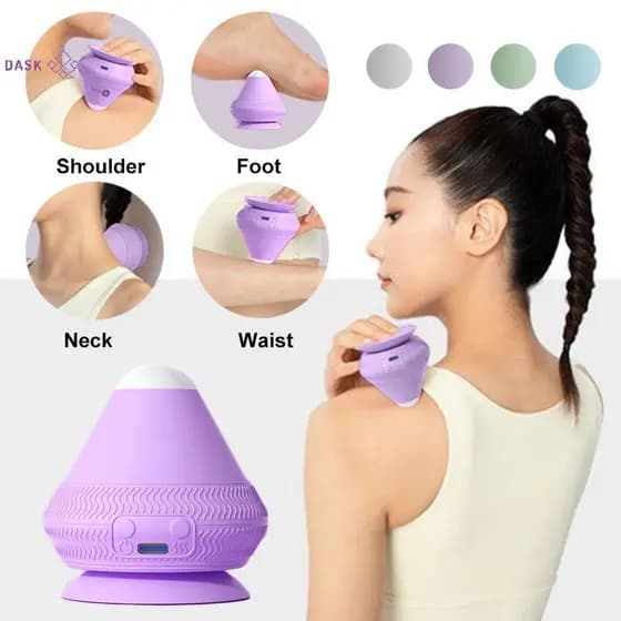 [DASK] Bola Massageadora De Silicone USB Recarregável De Massagem Aptidão Cintura Muscular Ba Massageador De Relaxamento