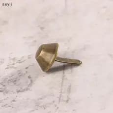 [seyij] 20 Peças De Acessórios De Bolsa De Metal Pés Rebites Pinos Perfurados Para Couro Faça Você Mesmo Artesanato Hard