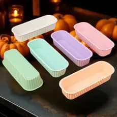 Molde Retangular De Silicone Para Bolo , 1 Peça , Faça Você Mesmo , Bandeja De Cubos De Gelo , Pão , Torradas , Panqueca