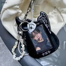 [jihyo] Porta-Cartões Fotográficos De Desenho Animado Bolsa Chaveiro Para Guitarra Cute Idol Fotos Capa Protetora Photo