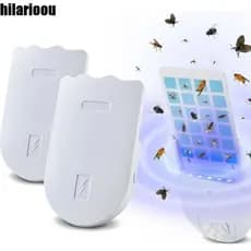 Armadilha UV Plug-in HILARIOOU , Placas Adesivas De Alta Viscosidade , Design Compacto , Coletor De Mosquitos Sem Zapper