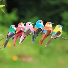 HomeLiving 1 Pçs Bonito Pássaros Artificiais Falso Espuma Animal Simulação Pena Modelos Tit DIY Artesanato Casa Jardim O