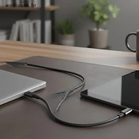 wei Usb Tipo C Cabo De Carregamento 5A PD Carregador Rápido Design Trançado Durável Para Telefone Transferência De Dados