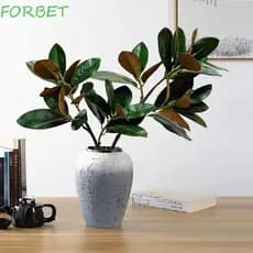 FORBET Planta De Magnólia Artificial , Folhas De Borracha Grandes , Ramo De Árvore Simulado , Plantas Artificiais De 110