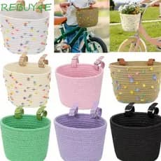Cesta De Bicicleta REBUY4E , Frontal De Guiador De Cor Sólida De Grande Capacidade , Bolsa Leve Para Transporte De Bicic