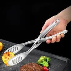 { YAN } Pinças De Metal Para Cozinha , De Aço Inoxidável Resistentes Ao Calor , Perfeitas Alimentos , Bife , Pão , Pizza
