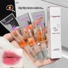 { YAN } Cappuvini Óleo Labial Hidratante Transparente Plumping Brilho Esmalte Espelho Gelatina Brilhante Matizado Para C