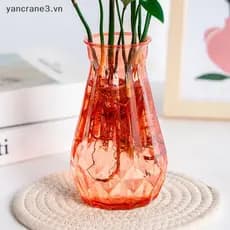 { YAN } Vaso De Flores De Plástico Transparente Simples E Elegante , Perfeito Para Peça Central De Mesa , Sala De Estar
