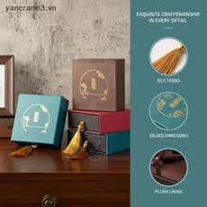 { YAN } Caixa De Joias Luxuosa Para Pulseira Nelace Paaging Com Solução De Armazenamento Vintage sel Mulheres ya