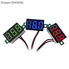 [RE] Mini 0.36 Polegada DC4.5V-30V Digital Vermelho Verde Azul LED Painel De Exibição Medidor De Tensão Voltímetro Teste