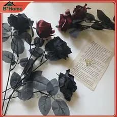 BHTH Gótico Rosa Flores Artificiais Simulação Rosas De Dia Dos Namorados ~