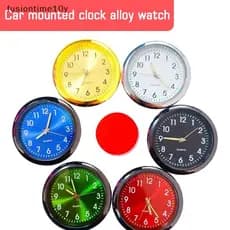 [fusiontime10y] Mini Relógio Carro Quartzo Clo Luminoso Eletrônico Clos À Prova D'água Bicicleta Motocicleta Auto Painel